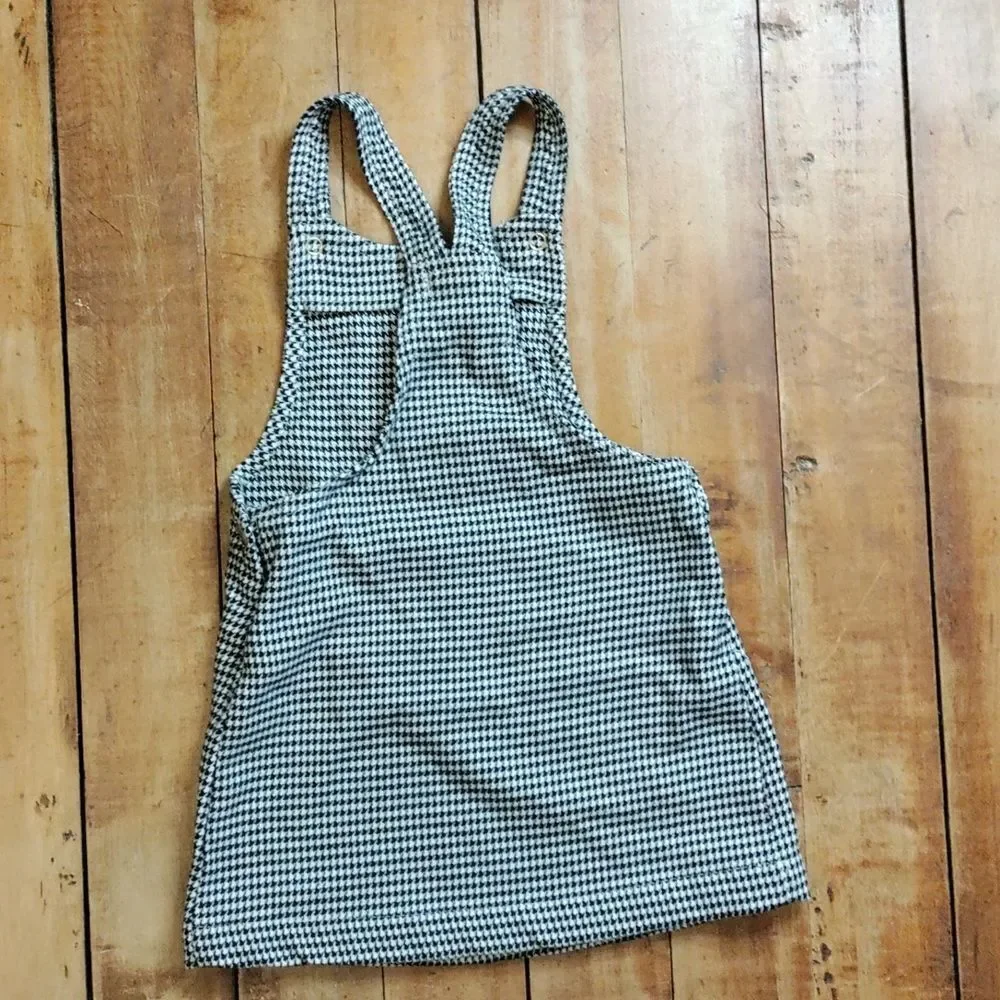 Max Studio dress 3T jumper outfit houndstooth black white neutral